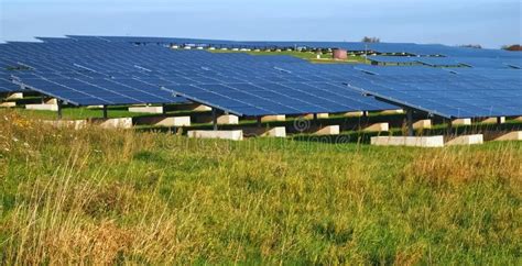 Solarpark Broich Photovoltaic System With Solar Panels On A Hill In