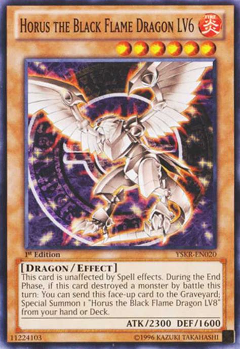 YSKR FR020 Horus Dragon De La Flamme Noire LV6 Yu Gi Oh