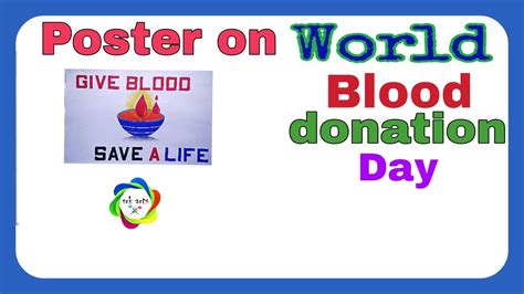 Blood Donation Day Colouring Poster Drawing Step By Step Srk