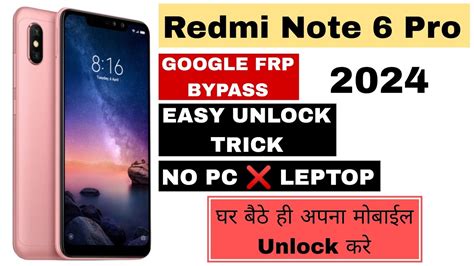 Redmi Note Pro Frp Redmi Note Pro Frp Bypass Without Pc Youtube