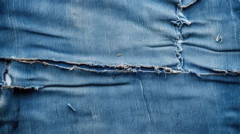 Rugged Distressed Denim Texture Of Blue Jeans Background Jeans Texture