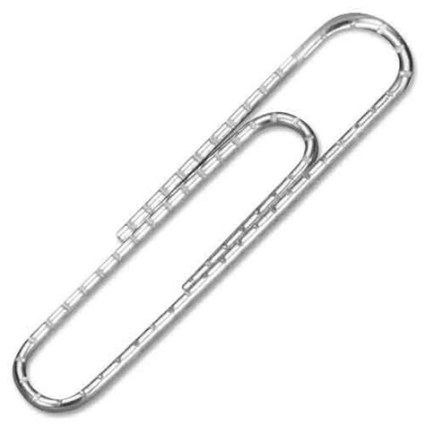 Economy Jumbo Paper Clips Non Skid Steel Wire 20 Sheet Capacity