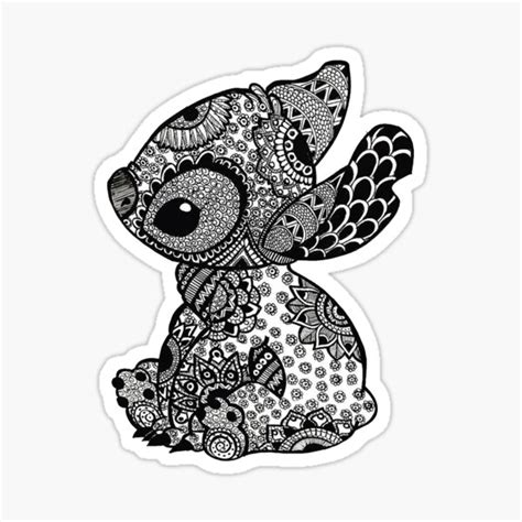 "Stitch fan art" Sticker for Sale by Furqont | Redbubble