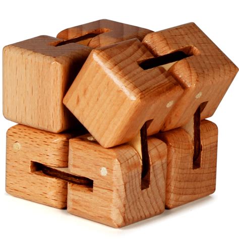 Buy Bunmo Wooden Large Infinity Cube Fidget Toy Eco Friendly