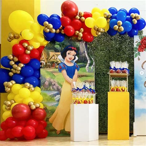 Pcs Disney Tema Princesa Branca De Neve Bal O De Alum Nio Bola De