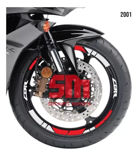 Stickers Reflejantes Para Rin De Moto Honda Cbr Nid Meses Sin