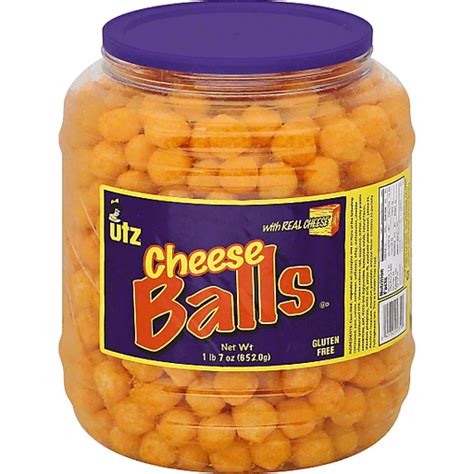 Utz Cheese Balls In Barrel Snacks Chips And Dips Foodtown