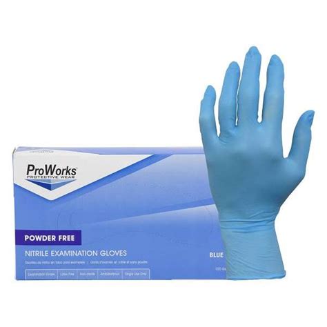 Adenna® Proworks® Nitrile Powder Free Exam Gloves Large Box Of 100