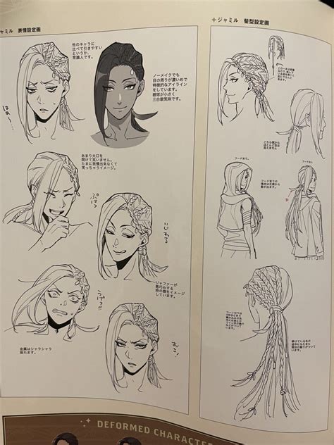 An Open Book With Drawings Of Women S Hair And Hairstyles On It