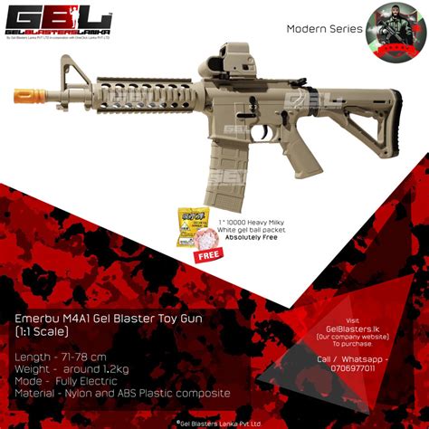 Emerbu M A Gel Blaster Toy Gun Gel Blasters Lanka