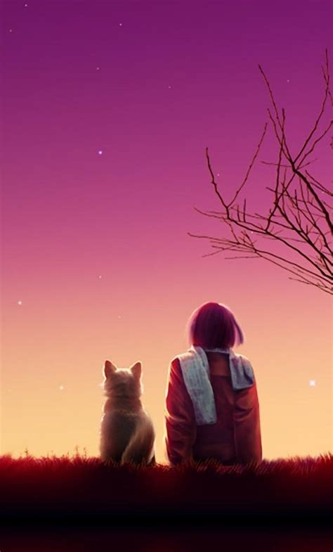 1280x2120 Anime Girl Sunset Iphone 6 Hd 4k Wallpapersimagesbackgroundsphotos And Pictures