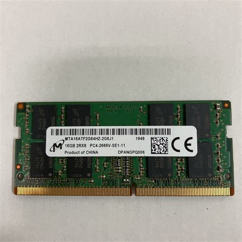 Yahooオークション A182 Micron ノートpcメモリ 16gb 2rx8 Pc4 2666v