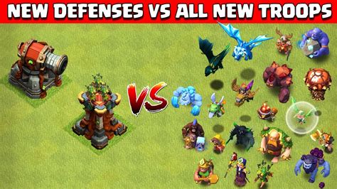 Multi Archer Tower Vs All Troops Clash Of Clans Ricochet Cannon Vs