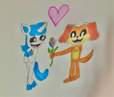 Dogday Gives Craftycorn A Colorful Flower By Gamers666girl On Deviantart