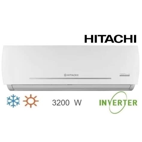 Aire Acondicionado Split Hitachi Inverter 3200w Frio Calor Blanco