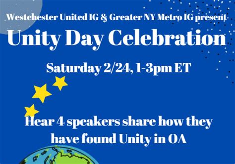 Unity Day Celebration - Overeaters Anonymous