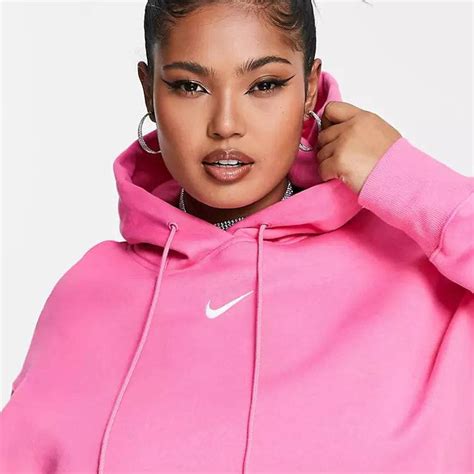 Nike Plus Mini Swoosh Oversized Pullover Hoodie Pinksicle The Sole