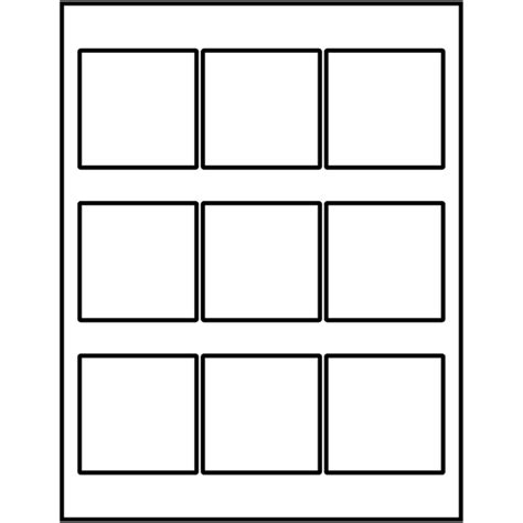 Avery Square Labels 2½ X 2½ Template