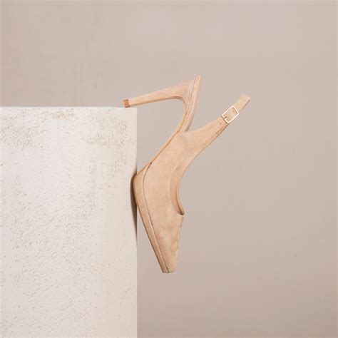 Pantofi Decupa I Cu Toc Sub Ire I Platform Nude Fabienne Din Piele