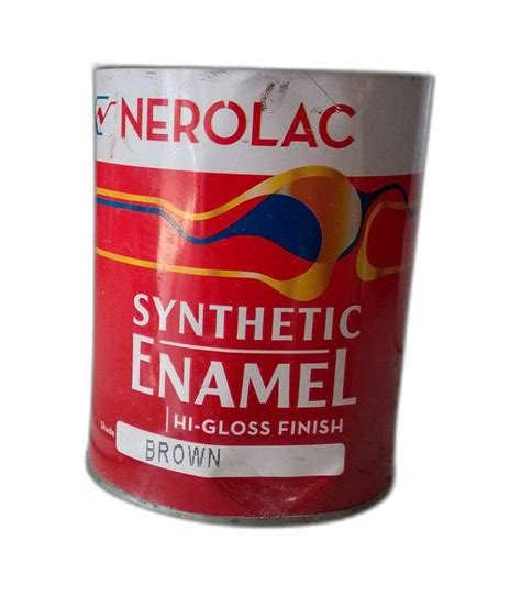 Brown Nerolac Synthetic Enamel Paint Ltr