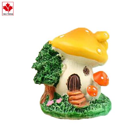 Custom Customized Mushroom Miniature House Design Resin Craft Garden