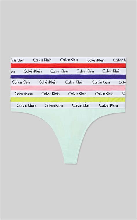 Calvin Klein Pride Carousel Thong 5 Pack In Multi Pack Showpo Usa