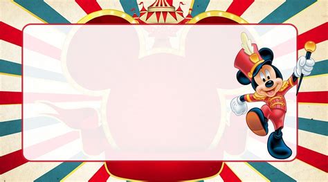 Mickey E Minnie Circo Etiqueta Imagem Legal Artofit