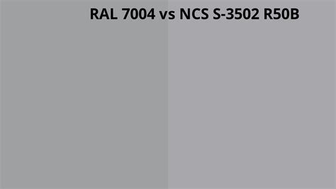 Ral 7004 Vs Ncs S 3502 R50b Ral Colour Chart Uk