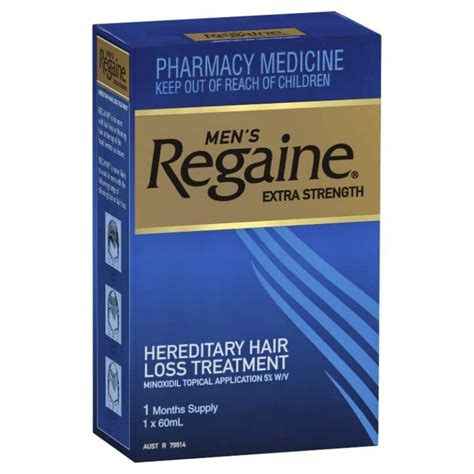 Regaine Mens Extra Strength Topical Solution 60ml 1 Month Supply