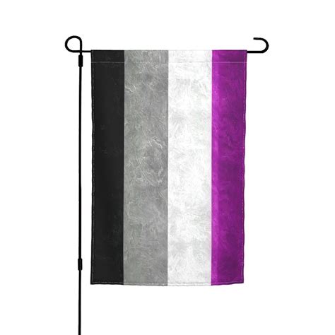 Asexual Pride Flag Lgbtq Garden Flags 12x18 Inch Double Sided Banner For Home Outdoor Yard Lawn