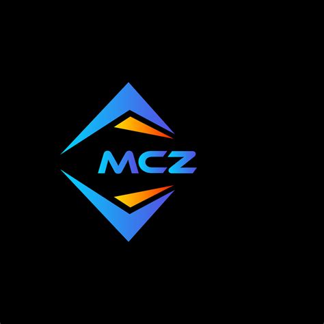 Dise O De Logotipo De Tecnolog A Abstracta Mcz Sobre Fondo Negro