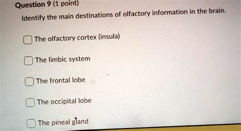 SOLVED: Question 9 (1 point) Identify the main destinations of ...