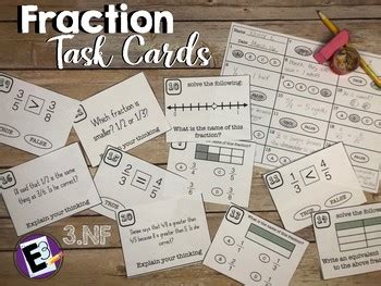 Fraction Task Cards Rd By Escobar S Educational Emporium Tpt