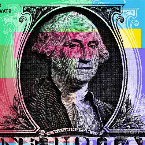 George Washington Pop Art Digital Art By Jean Luc Comperat Pixels