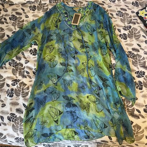 Gorgeous Long Sleeve Sheer Bikini Cover Up Dress Depop