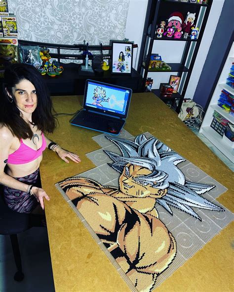 Anime Pixel Art Scroll Saw Perler Beads Dragon Ball Z Instagram