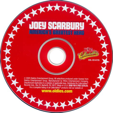 Car Tula Cd De Joey Scarbury America S Greatest Hero Portada