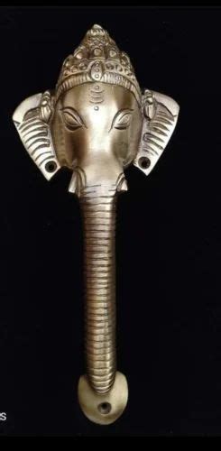 Golden 8inch Crown Ganesh Brass Pull Handle For Door Fittings Exterior Door At Rs 890piece In