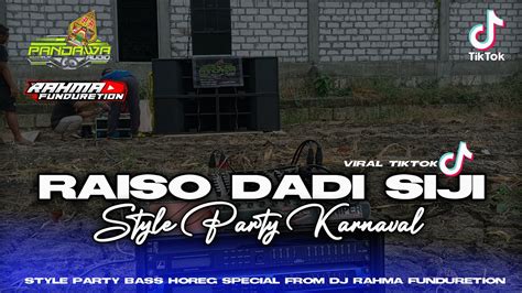 Dj Party Raiso Dadi Siji Pandawa Audio Feat Rahma Funduretion Youtube