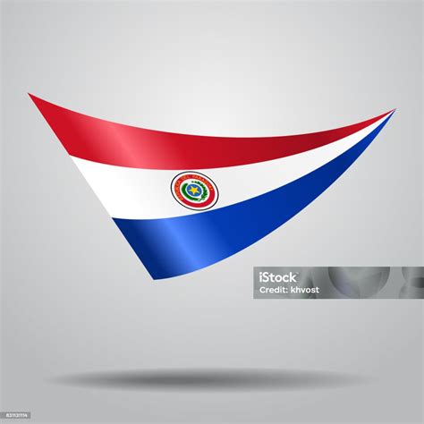 Ilustración De Fondo De Bandera Paraguaya Ilustración De Vectores Y Más