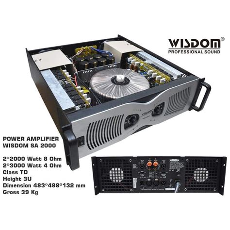 Jual Power Amplifier Wisdom Sa Original Garansi Resmi Shopee