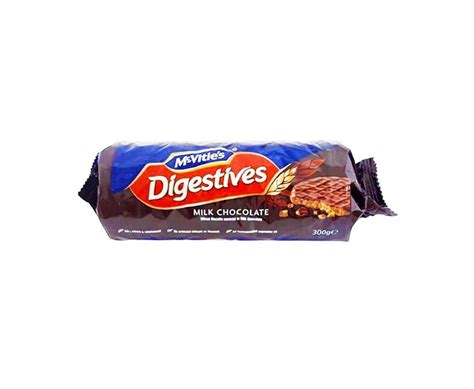 Mcvities Digestives Milk Chocolate Wheat Biscuits Covered In Milk Chocolate 300g