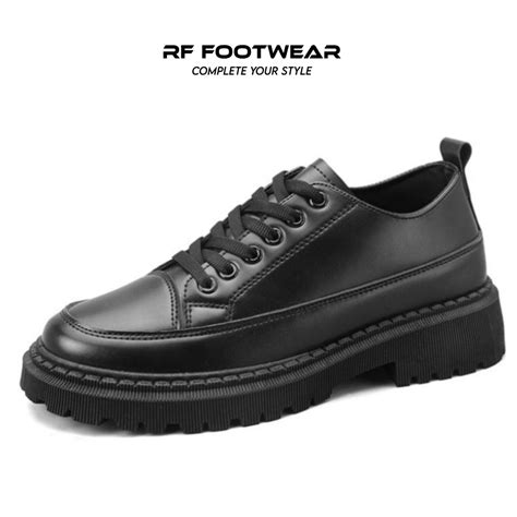 Jual Rf Footwear Original Terbaru Sepatu Hitam Carlos Docmart Pria Dan