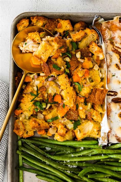 Sheet Pan Turkey Breast One Pan Thanksgiving Dinner Recipe The