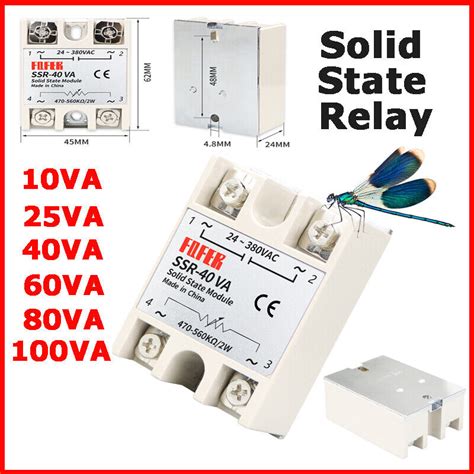 Ssr Solid State Relay Module 10va 25va 40va 60va 80va 100va 24 ~ 380vac Relays Fédération Cinov