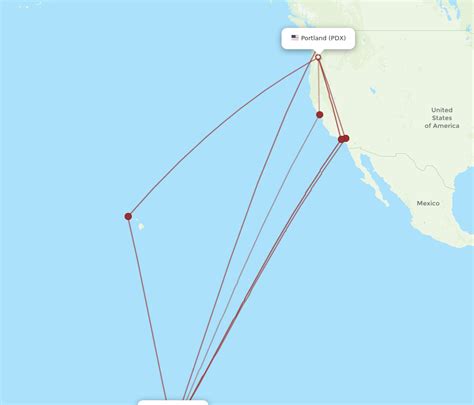 All Flight Routes From Portland To Papeete Pdx To Ppt Flight Routes