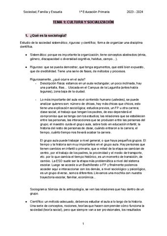 Tema 1 Sociedad Familia Y Escuela Pdf