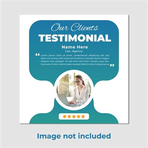 Premium Vector CLIENT TESTIMONIAL TEMPLATE