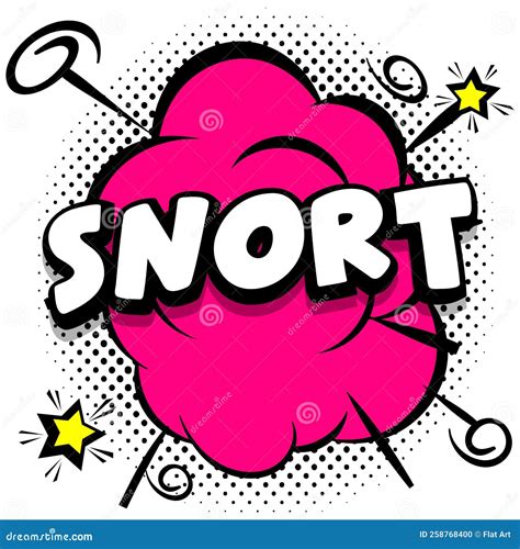 Snort Comic Bright Template with Speech Bubbles on Colorful Frames ...