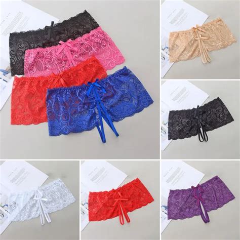 Womens Lace Crotchless Panties Open Crotch Sexy Low Waist Knickers Underwear Hot Eur 221